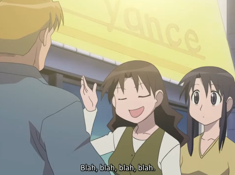 Yukari Tanizaki from Azumanga Daioh "speaking" English